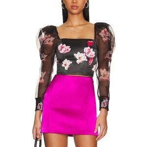 Alice + Olivia 'Baharia' Black Bustier Top Size 8